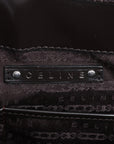 Pre-Loved Boogie Handbag Pony Hair with Silver Hardware, Brown and White