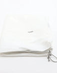 Pre-Loved Mamma Baguette Shoulder Bag Zucchino Coated Canvas with Gold Hardware, Black and Grey