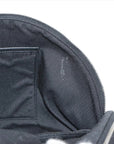 Pre-Loved City Backpack Backpack Canvas Plain with Silver Hardware, Black