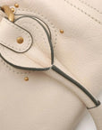 Pre-Loved Paddington Handbag Leather Medium with Aged Gold Hardware, Ivory