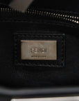 Pre-Loved Peekaboo Handbag Leather Mini with Silver Hardware, Black