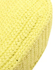 Pre-Loved Wander Hobo Shoulder Bag Raffia Mini with Gold Hardware, Yellow