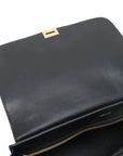 Pre-Loved Trapeze Handbag Leather Medium with Gold Hardware, Brown/Black/Blue