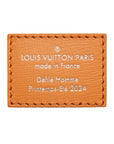 Pre-Loved Plaque Tote Tote Leather with Silver Hardware, Orange
