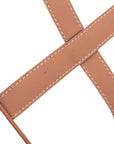 Pre-Loved Triomphe Boston Bag Handbag Triomphe Coated Canvas Small with Gold Hardware, Brown
