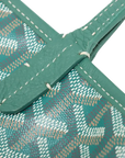 Pre-Loved Anjou Mini Tote Goyardine Coated Canvas Mini, Green