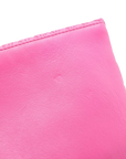 Pre-Loved Crystal Matelassé Shoulder Bag Matelassé Leather with Silver Hardware, Pink