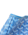 Pre-Loved Saint Louis Tote Goyardine Coated Canvas PM with Silver Hardware, Blue
