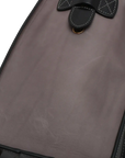 Pre-Loved Luggage Tote Leather Micro with Gold Hardware, Black and Grey