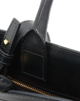 Pre-Loved Triomphe Vertical Cabas Tote Triomphe Coated Canvas Small with Gold Hardware, Beige and Black