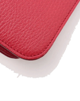 Pre-Loved Interlocking G Crossbody Bag Plain Leather with Gold Hardware Small, Red