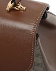 Pre-Loved Horsebit 1955 Handbag Monogram Coated Canvas with Gold Hardware, Beige/Brown