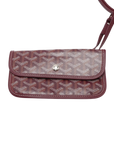 Pre-Loved Saint Louis Tote Goyardine Coated Canvas PM with Silver Hardware, Burgundy