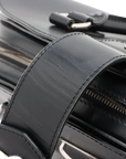 Pre-Loved Pont Neuf Handbag Leather GM with Silver Hardware, Black