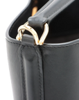 Pre-Loved Bucket 16 Bucket Bag Leather with Gold Hardware, Black