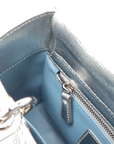 Pre-Loved Lady Dior Handbag Quilted Leather Mini with Silver Hardware, Silver