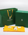 Pre-Loved Saïgon Souple Tote Goyardine Coated Canvas MM with Silver Hardware, Green