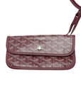 Pre-Loved Saint Louis Tote Goyardine Coated Canvas PM with Silver Hardware, Burgundy