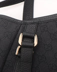 Pre-Loved Abbey D-Ring Tote GG Monogram Coated Canvas with Gold Hardware, Black