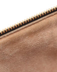 Pre-Loved Ophidia Handbag Suede Small with Gold Hardware, Black