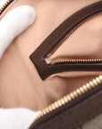 Pre-Loved Ophidia Handbag Monogram Coated Canvas Medium with Gold Hardware, Beige/Ebony