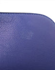 Pre-Loved Trapeze Handbag Leather Medium with Gold Hardware, Blue