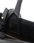 Pre-Loved Triomphe Vertical Cabas Tote Triomphe Coated Canvas Small with Gold Hardware, Beige and Black
