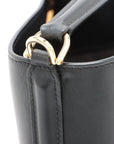 Pre-Loved Bucket 16 Bucket Bag Leather with Gold Hardware, Black