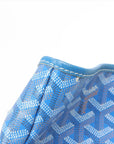 Pre-Loved Saint Louis Tote Goyardine Coated Canvas PM with Silver Hardware, Blue