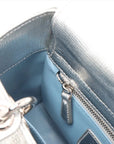 Pre-Loved Lady Dior Handbag Quilted Leather Mini with Silver Hardware, Silver