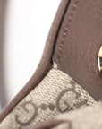Pre-Loved Blondie Shoulder Bag GG Supreme Coated Canvas with Gold Hardware, Beige/Ebony