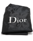 Pre-Loved Lady Dior East West Handbag Cannage Suede with Silver Hardware, Beige