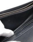 Pre-Loved Diorama Wallet on Chain Crossbody Bag Cannage Micro-Cannage Leather Small with Silver Hardware, Silver