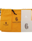 Pre-Loved Plumet Crossbody Bag Goyardine Coated Canvas with Silver Hardware, Yellow
