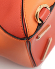 Pre-Loved Puzzle Handbag Colorblock Leather Medium with Gold Hardware, Orange