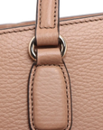 Pre-Loved Soho Tote Leather Small with Gold Hardware, Beige