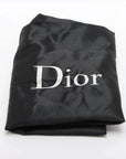 Pre-Loved Lady Dior East West Handbag Cannage Suede with Silver Hardware, Beige
