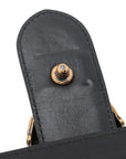 Pre-Loved Dionysus Bamboo Top Handle Handbag Leather Medium with Aged Gold Hardware, Black, Green, Red