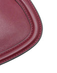 Pre-Loved Blondie Shoulder Bag Leather Mini with Gold Hardware, Burgundy