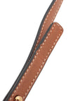 Pre-Loved Triomphe Wallet on Strap Crossbody Bag Triomphe Coated Canvas with Gold Hardware, Brown