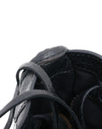 Pre-Loved Classic City Handbag Striped Leather Small with Aged Bronze Hardware, Black, White, Pink, Red