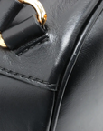 Pre-Loved Horsebit 1955 Backpack Leather with Gold Hardware, Black