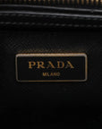 Pre-Loved Galleria Double Zip Tote Leather Medium with Gold Hardware, Black