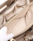 Pre-Loved Bamboo Shopper Tote Leather Medium with Gold Hardware, Champagne Gold