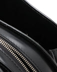 Pre-Loved Pont Neuf Handbag Leather GM with Silver Hardware, Black