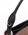 Pre-Loved Margit Handbag Leather Small with Silver Hardware, Brown