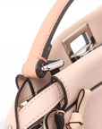 Pre-Loved Peekaboo Handbag Leather Mini with Silver Hardware, Pink