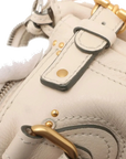 Pre-Loved Paddington Handbag Leather Medium with Aged Gold Hardware, Ivory