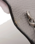 Pre-Loved Dionysus Super Mini Crossbody Bag Leather with Aged Silver Hardware, Gray