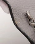 Pre-Loved Dionysus Super Mini Crossbody Bag Leather with Aged Silver Hardware, Gray
